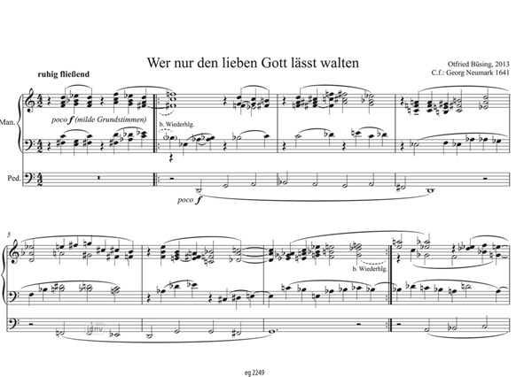 Fünf Orgelchoräle für Orgel (2014) Fünf Orgelchoräle für Orgel (2014)
