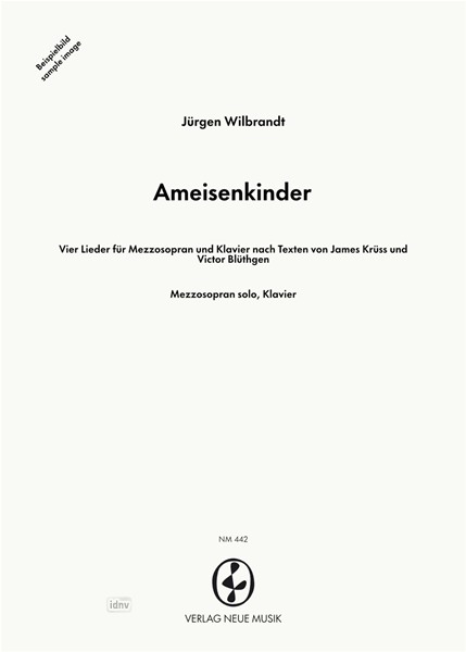 Ameisenkinder für Mezzosopran und Klavier