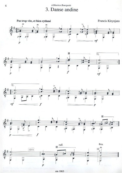 Suite sud-américaine op. 149 für Gitarre solo Suite sud-américaine op. 149 für Gitarre solo