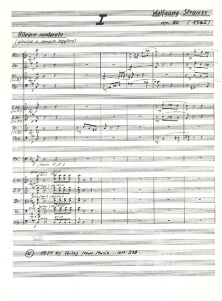 Kleine Sinfonie in C für Orchester op. 36 (1962) Kleine Sinfonie in C für Orchester op. 36 (1962)