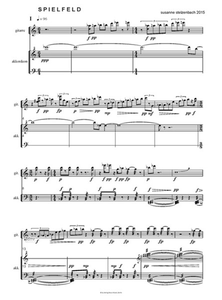 Spielfeld für Gitarre und Akkordeon (2015) Spielfeld für Gitarre und Akkordeon (2015)