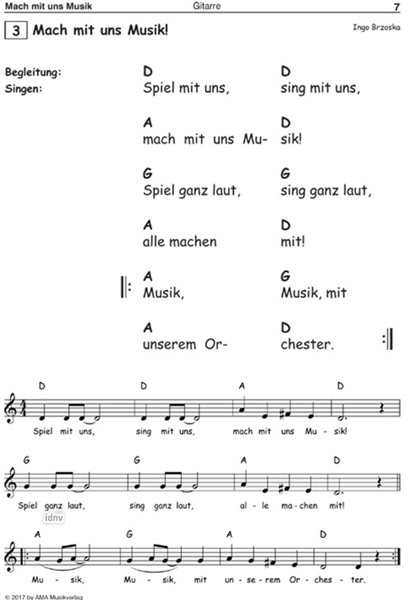 Mach mit uns Musik. 3 für Gitarre Mach mit uns Musik. 3 für Gitarre