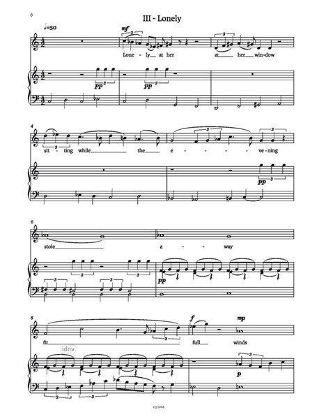 Fünf Gedichte von Emily Bronte für Sopran und Klavier (2023)