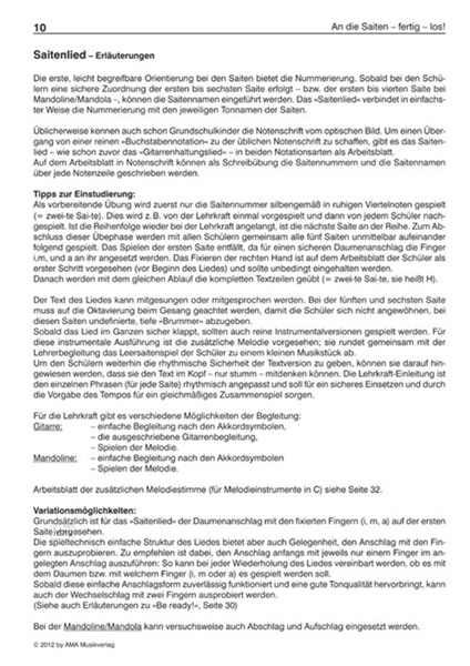 An die Saiten - fertig - los! An die Saiten - fertig - los!