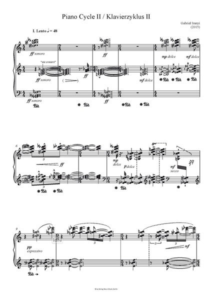 Piano Cycle II / Klavierzyklus II (2015)