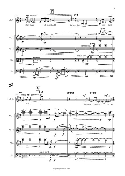 Der Herr ist mein Licht... für Mezzosopran und Streichquartett (2006) Der Herr ist mein Licht... für Mezzosopran und Streichquartett (2006)