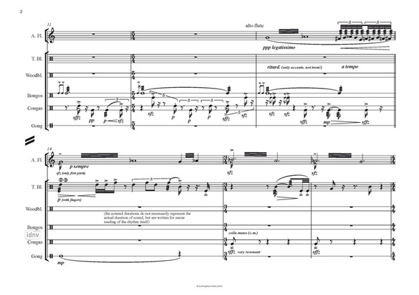 Wantilan für Altflöte (Piccolo, Flöte) und Percussion (1988, rev. 2008) Wantilan für Altflöte (Piccolo, Flöte) und Percussion (1988, rev. 2008)