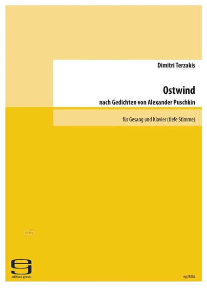 Ostwind für Gesang und Klavier (tiefe Stimme) (2016)