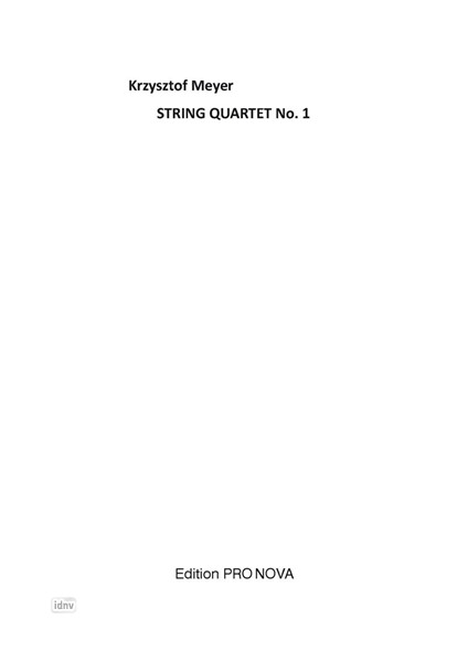 Streichquartett Nr. 1 op. 8a (1963/1986)