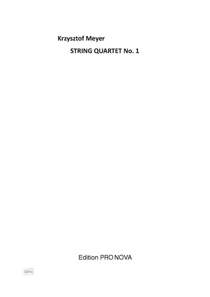 Streichquartett Nr. 1 op. 8a (1963/1986) Streichquartett Nr. 1 op. 8a (1963/1986)