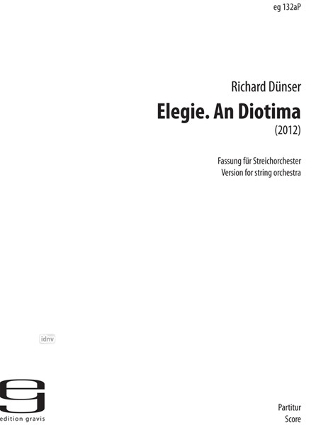 Elegie. An Diotima für Streichorchester (1993)