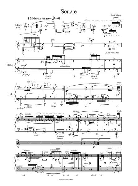 Sonate für Gitarre und Harfe Sonate für Gitarre und Harfe