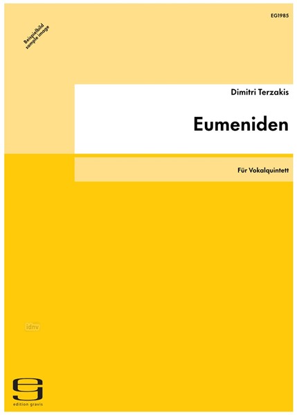 Eumeniden Für Vokalquintett Eumeniden Für Vokalquintett