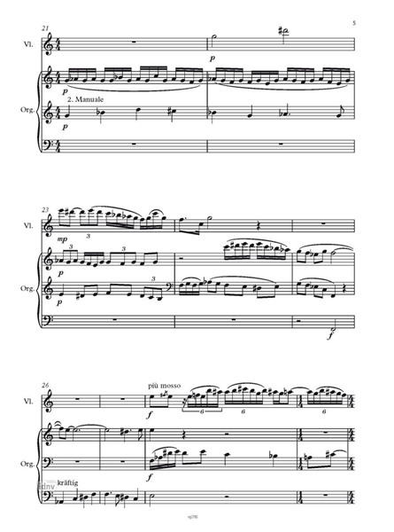 A une Madone für Violine und Orgel (2006)