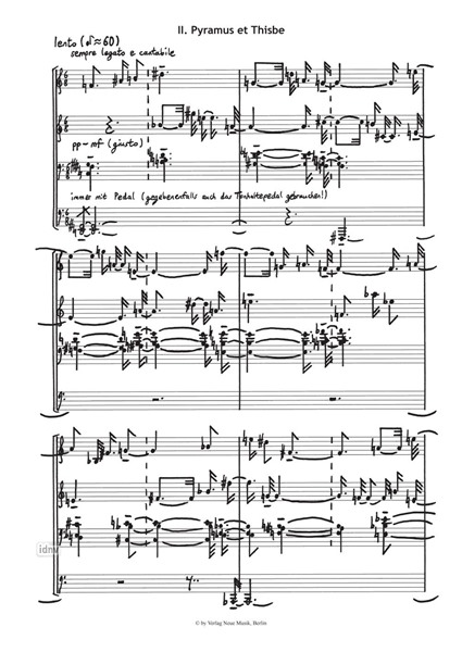 frammenti mitici für Klavier solo (2007) frammenti mitici für Klavier solo (2007)