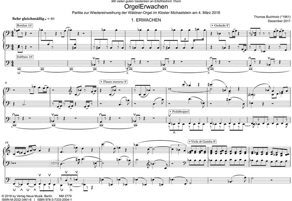 OrgelErwachen für Orgel solo (2017/18) OrgelErwachen für Orgel solo (2017/18)
