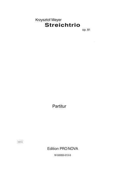 Streichtrio op. 81 (1993) Streichtrio op. 81 (1993)