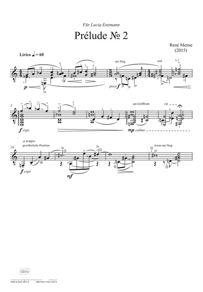 Preludes Nr. 2 & 3 für Gitarre solo (2014) Preludes Nr. 2 & 3 für Gitarre solo (2014)