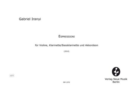 Espressioni für Violine, Klarinette/Bassklarinette und Akkordeon (2010)