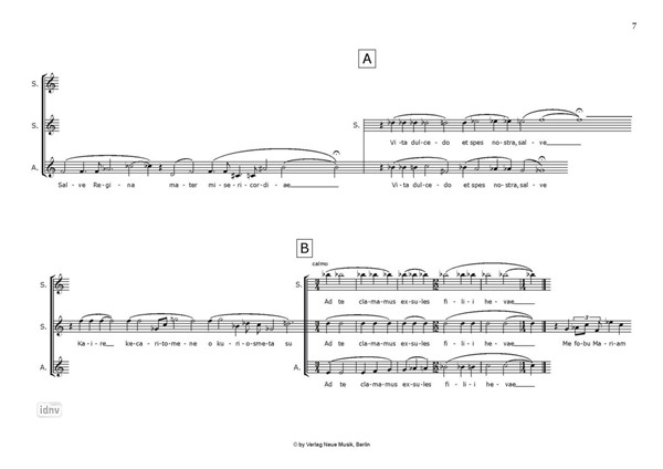 Magnificat I für 2 Soprane und Alt (1999) Magnificat I für 2 Soprane und Alt (1999)