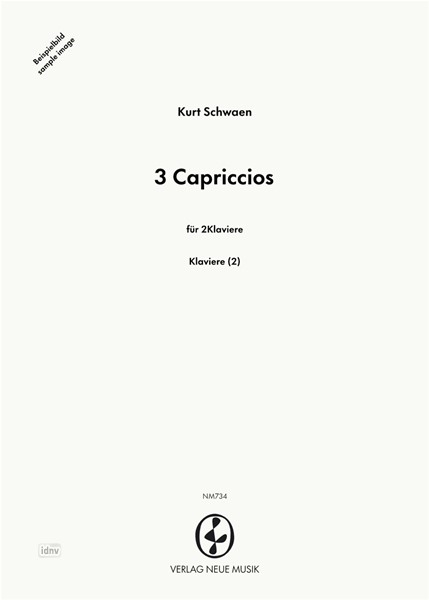Drei Capriccios für zwei Klaviere Drei Capriccios für zwei Klaviere