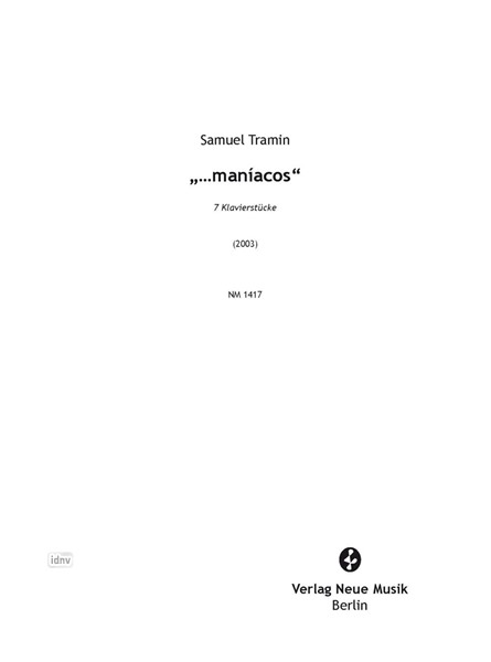 "...maniacos" für Klavier (2003)