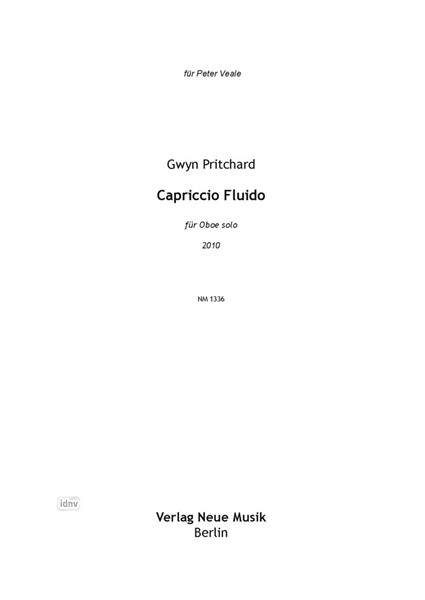 Capriccio Fluido für Oboe solo