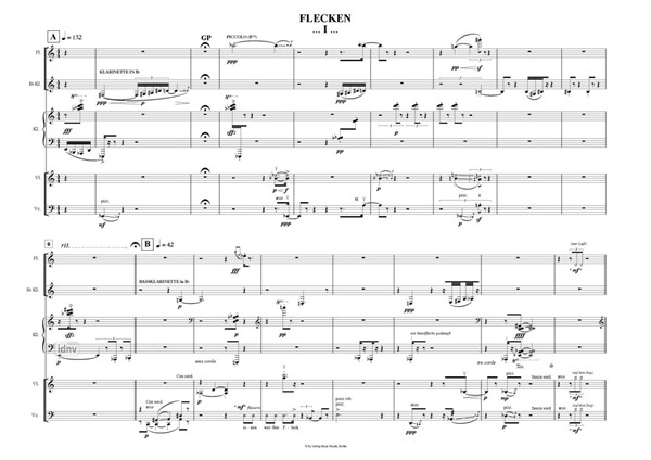 Flecken für Ensemble (2011) Flecken für Ensemble (2011)