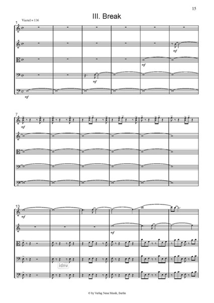 Three Pieces für Streichquintett Three Pieces für Streichquintett