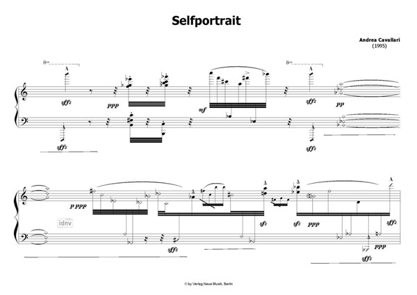 Selfportrait für Klavier (1995) Selfportrait für Klavier (1995)
