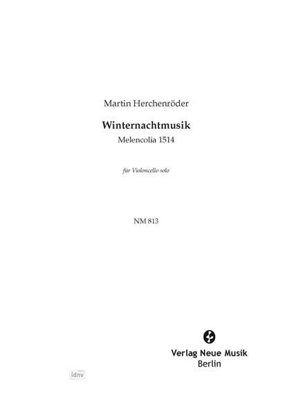 Winternachtmusik für Violoncello solo Winternachtmusik für Violoncello solo