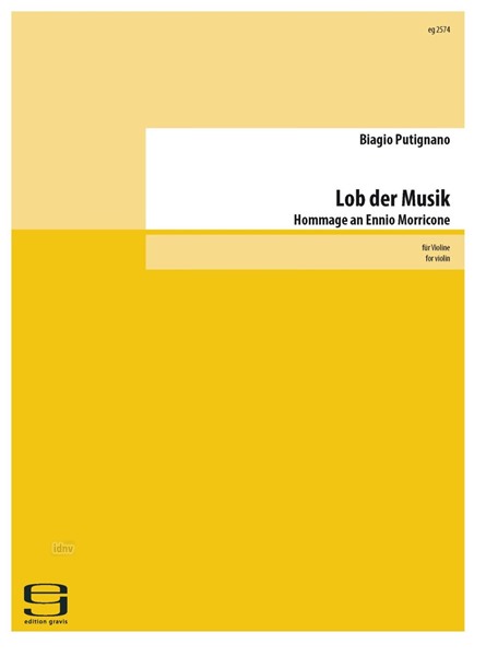 Lob der Musik für Violine solo (2017) Lob der Musik für Violine solo (2017)