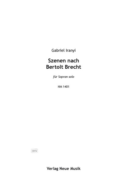 Szenen nach Bertolt Brecht für Sopran solo