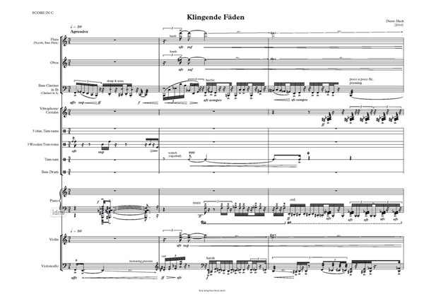 Klingende Fäden für Ensemble (2016) Klingende Fäden für Ensemble (2016)