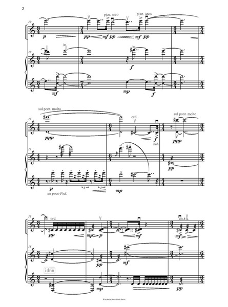 Lines. Points of Intersection für Violine und Klavier (2014) Lines. Points of Intersection für Violine und Klavier (2014)