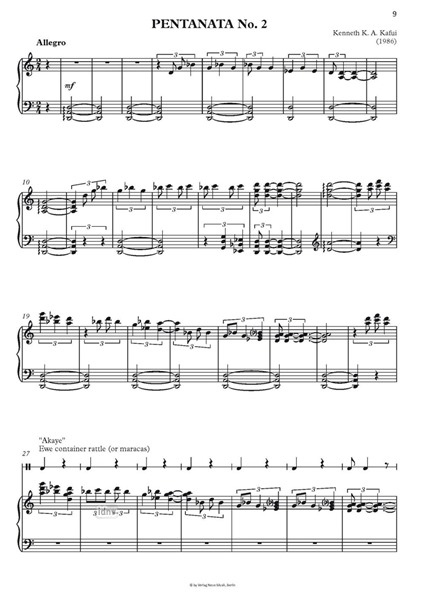 Pentanata I + II für Klavier Pentanata I + II für Klavier