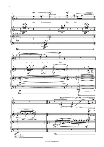 Rêve et Signes für Sopran und Klavier (2010) Rêve et Signes für Sopran und Klavier (2010)