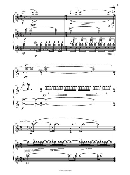 Lines. Points of Intersection für Violine und Klavier (2014) Lines. Points of Intersection für Violine und Klavier (2014)
