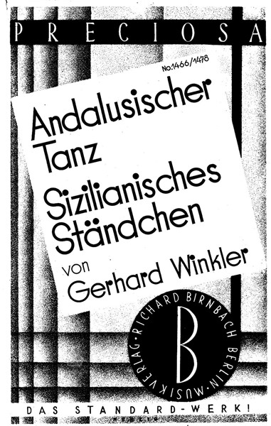 Andalusischer Tanz - Sizilianisches Ständchen für Salon-Orchester