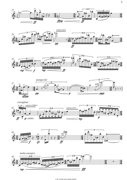 Capriccio Inquieto für Oboe solo (2006)