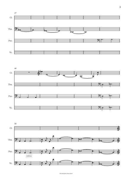 Officially Unofficial für Klarinette, Posaune, Klavier und Violoncello (2016) Officially Unofficial für Klarinette, Posaune, Klavier und Violoncello (2016)
