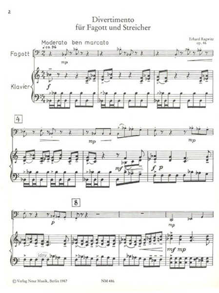Divertimento für Fagott und Streicher Divertimento für Fagott und Streicher