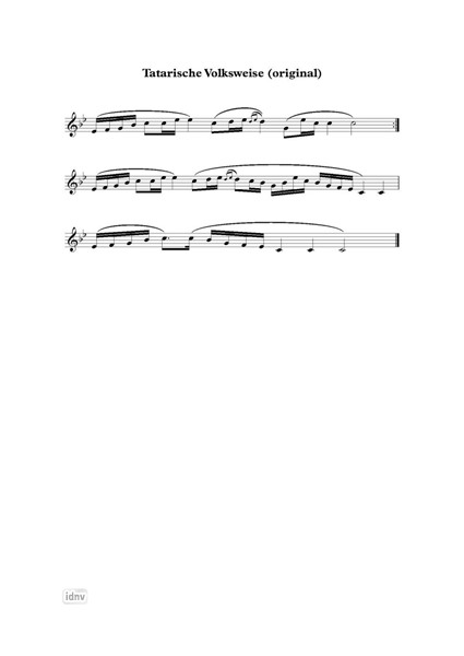 Pentatonisches Fragment einer tatarischen Volksweise für einen Pianisten (2013) Pentatonisches Fragment einer tatarischen Volksweise für einen Pianisten (2013)