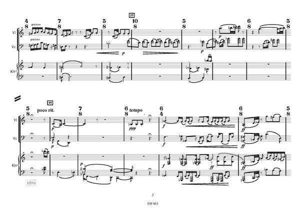 Schmozart für Violine, Violoncello und Klavier (2006) Schmozart für Violine, Violoncello und Klavier (2006)