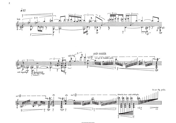 Erdferne für Gitarre solo (1987/88) Erdferne für Gitarre solo (1987/88)