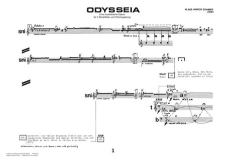 Odysseia für 3 Blockflöten und CD-Zuspielung (1981)