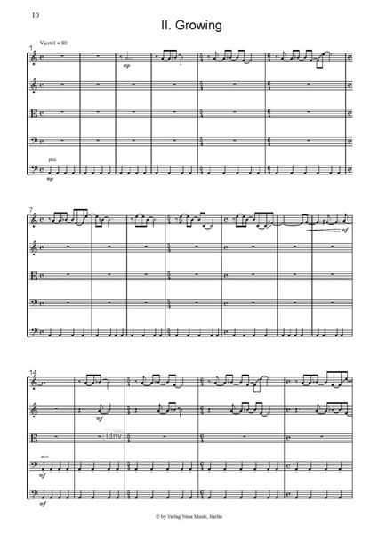 Three Pieces für Streichquintett Three Pieces für Streichquintett