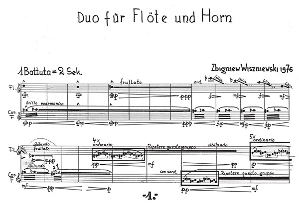 Duo für Flöte und Horn (1976) Duo für Flöte und Horn (1976)