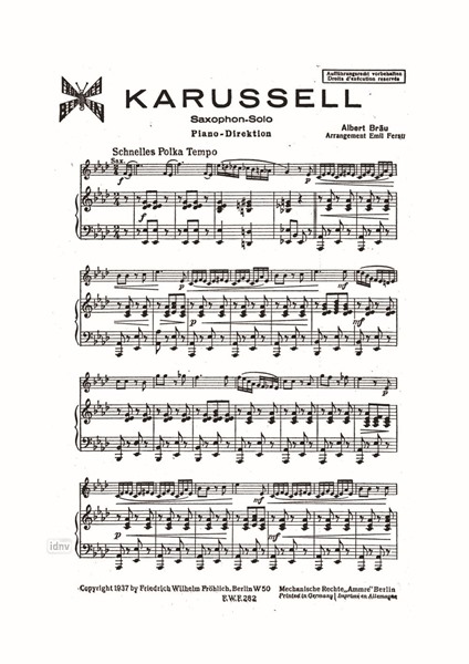 Karussell für Saxophon und Klavier Karussell für Saxophon und Klavier