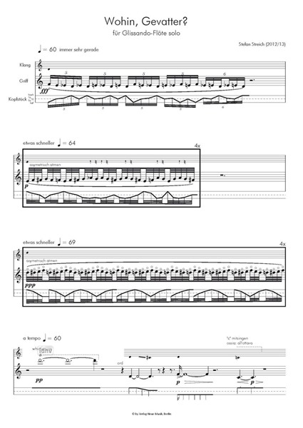 Wohin, Gevatter? für Glissando-Flöte solo (2012-13) Wohin, Gevatter? für Glissando-Flöte solo (2012-13)